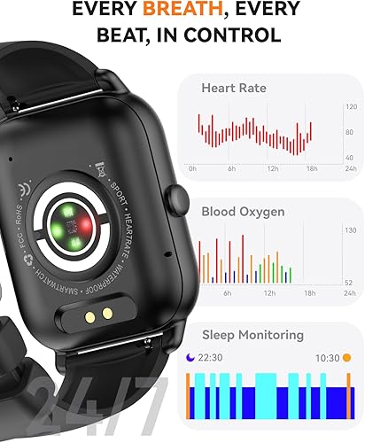 Miniatura 4 de Relojes inteligentes para hombres y mujeres (respuestahacer llamadas), reloj de seguimiento de fitness HD de 1.85 pulgadas con contador de