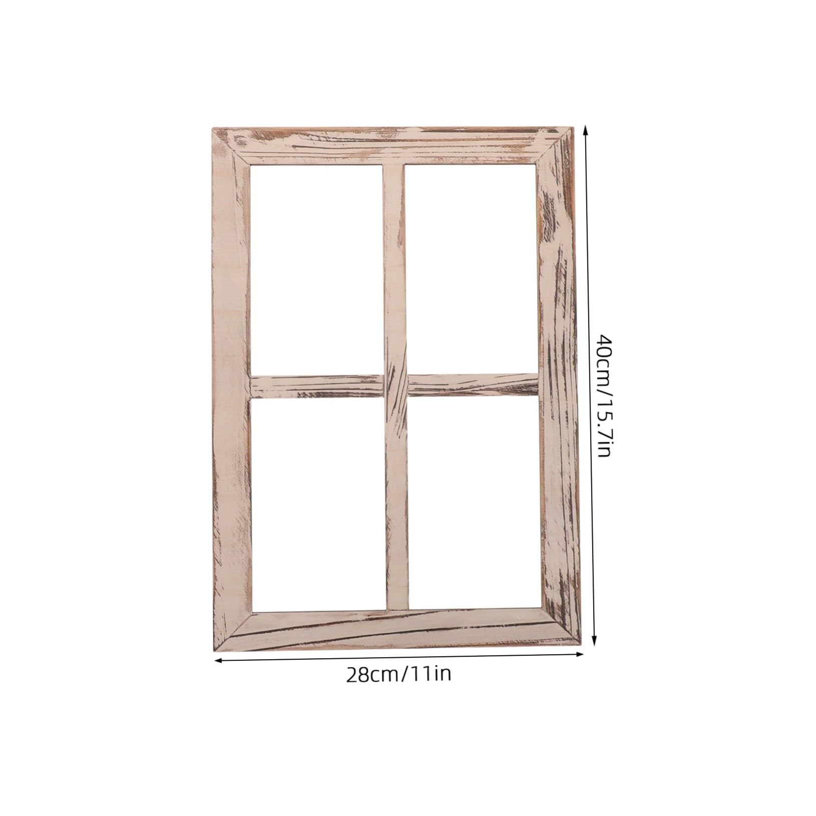 Rustikale Holzfensterrahmen mit Montage Design im Landhausstil 2 Stück Wanddekoration für und Bauernhaus Dekoration