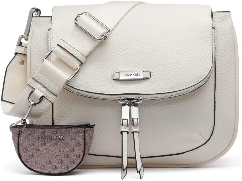 Calvin Klein womens Zulle Flap Organizational Messenger