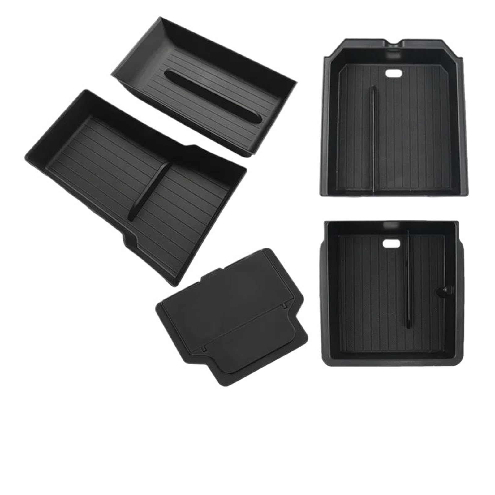 AHRPKAMERD Centre Console Organiser Tray For Tesla For Model Y For Juniper 3 For Highland 2024 2025 Center Console Storage Organizer Box Tray Armrest Hidden Armrest Storage Box(1)