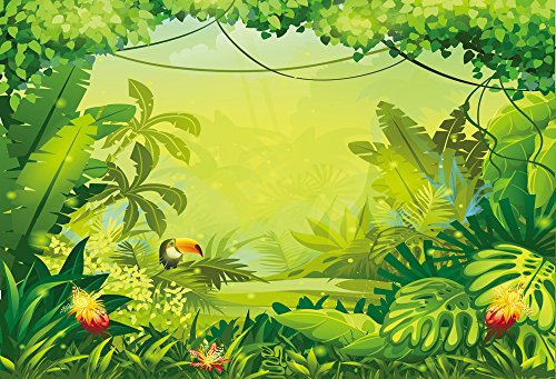 HUAYI 7x5ft Jungle safari backdrop kids Photography Backdrops happy birthday dessert table background Banner birthday floral Baby shower Party decoration Xt-6713