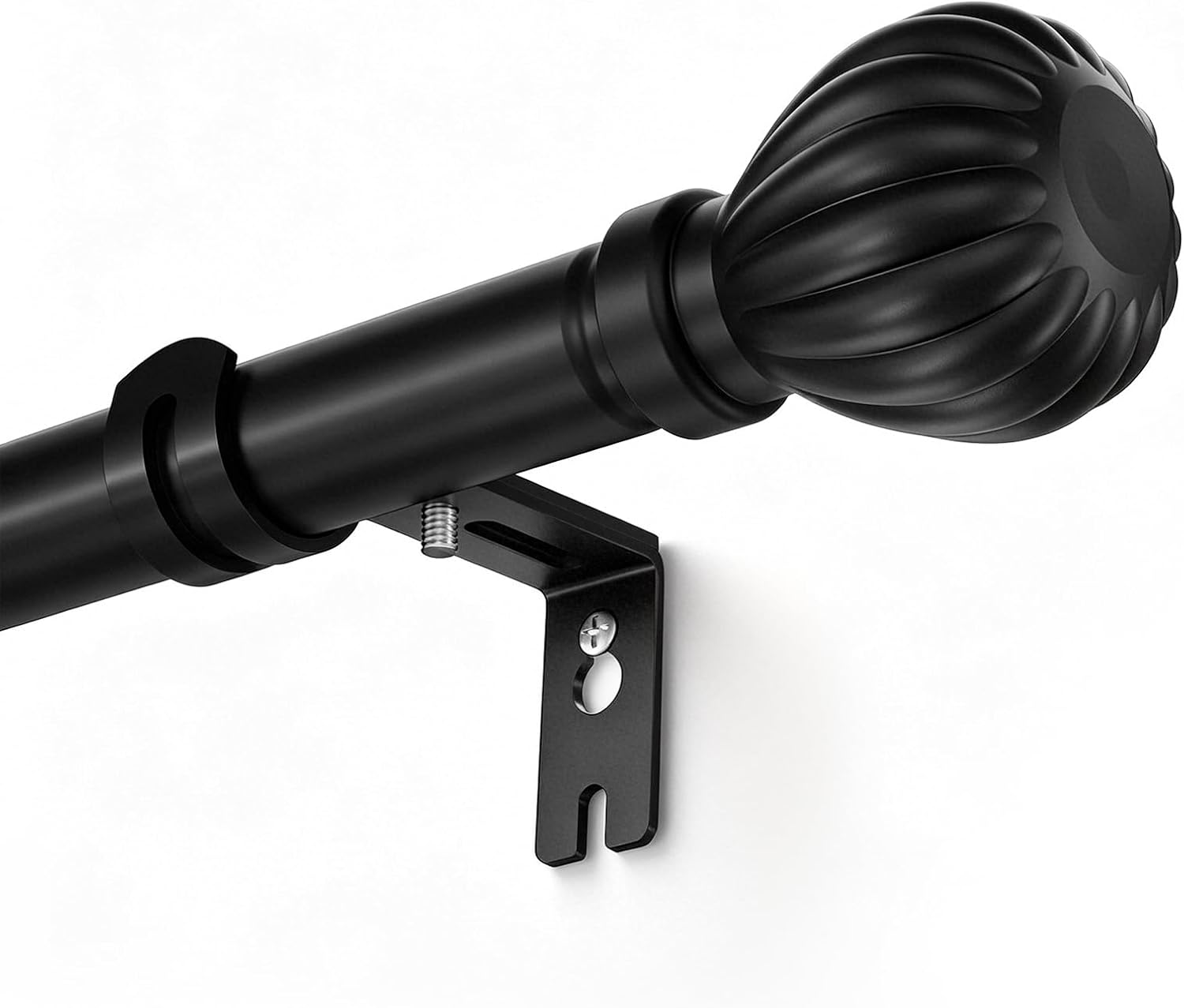 Metal Curtain Rods for Windows, 46-96 inch Cortineros Para Ventanas, Heavy Duty Metal Curtain Rod with Brackets
