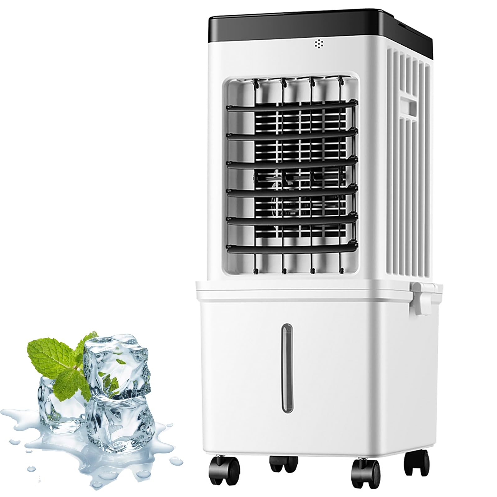 Kulvath White 3-In-1 Evaporative Air Cooler,Portable Air Cooler Fan,With 15L Water Tank,3 Speeds Evaporative Air Cooling Wide 120° Oscillation & 7.5H Timer,Quiet Air Cooler Fan For Home Office