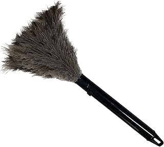 Alta Dusting Products, Inc. Retractable Feather Duster w/Gloss Casing and Soft-Floss Ostrich Feathers, Bound with Metal-Wire Binding