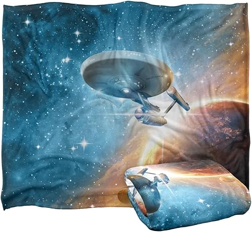 Star Trek Final Frontier - Manta con licencia oficial de tacto sedoso, súper suave, 50 x 60 pulgadas