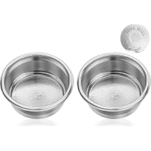 2 Pack 54mm Dual Wall Filter Basket, 2-Cup for Breville BES860XL | Pressurized Double-Shot Basket, Compatible With Breville BES840, BES860, BES870, BES878, BES880 Series