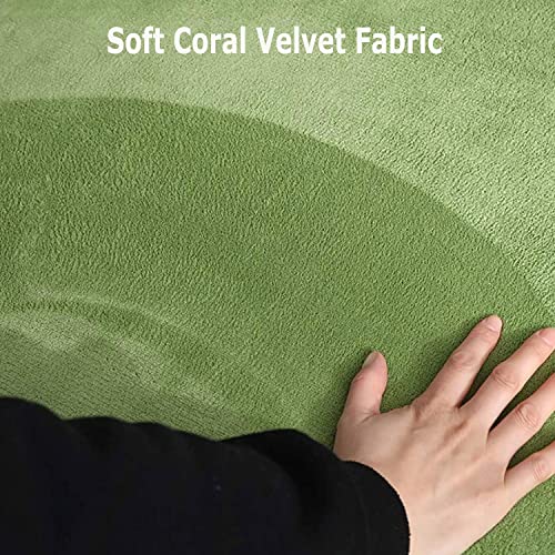Waigg Kii Groot vloerkleed voor baby's, zacht koraal fluwelen babyspeelmat, antislip tatami yogamat, zacht tapijt voor woonkamer slaapkamer (150 x 150 x 2 cm, roze) - Afbeelding 6