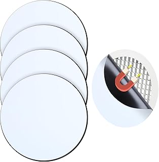 4 Pcs Round Magnetic Vent Covers 6.5 Inch Air Vent Covers for Home Floor Wall Ceiling RV Air Registers Home HVAC and AC, Fit for Magnetic Metal Surface