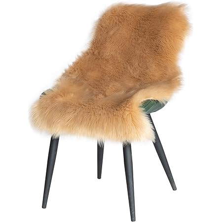 Amazon.de JXLOULAN Faux Lammfell Schaffell Teppich Grau 60x90 cm