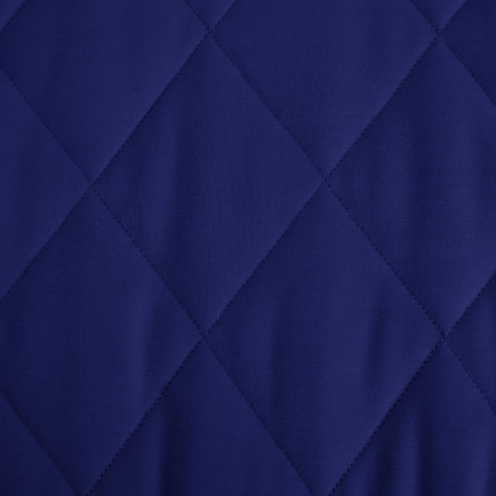 Fazortev Womens Dolman Quilted Jackets Casual Button Down Winter Long Sleeve Stand Neck Lightweight Warm Coat - Image 4