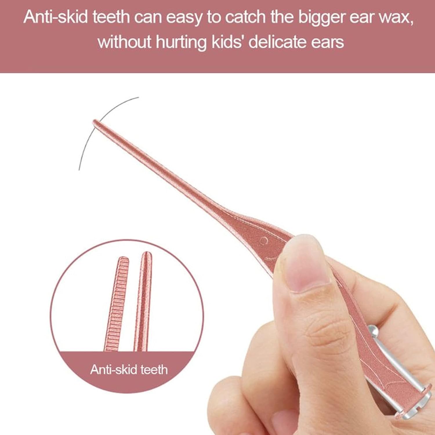 Earwax Removal Ear Care,3Pcs/Set LED Light Earpick Eax Wax Removal Spoon Tools Tweezers Nose Cleaning Pick Clip Nipper with Case
