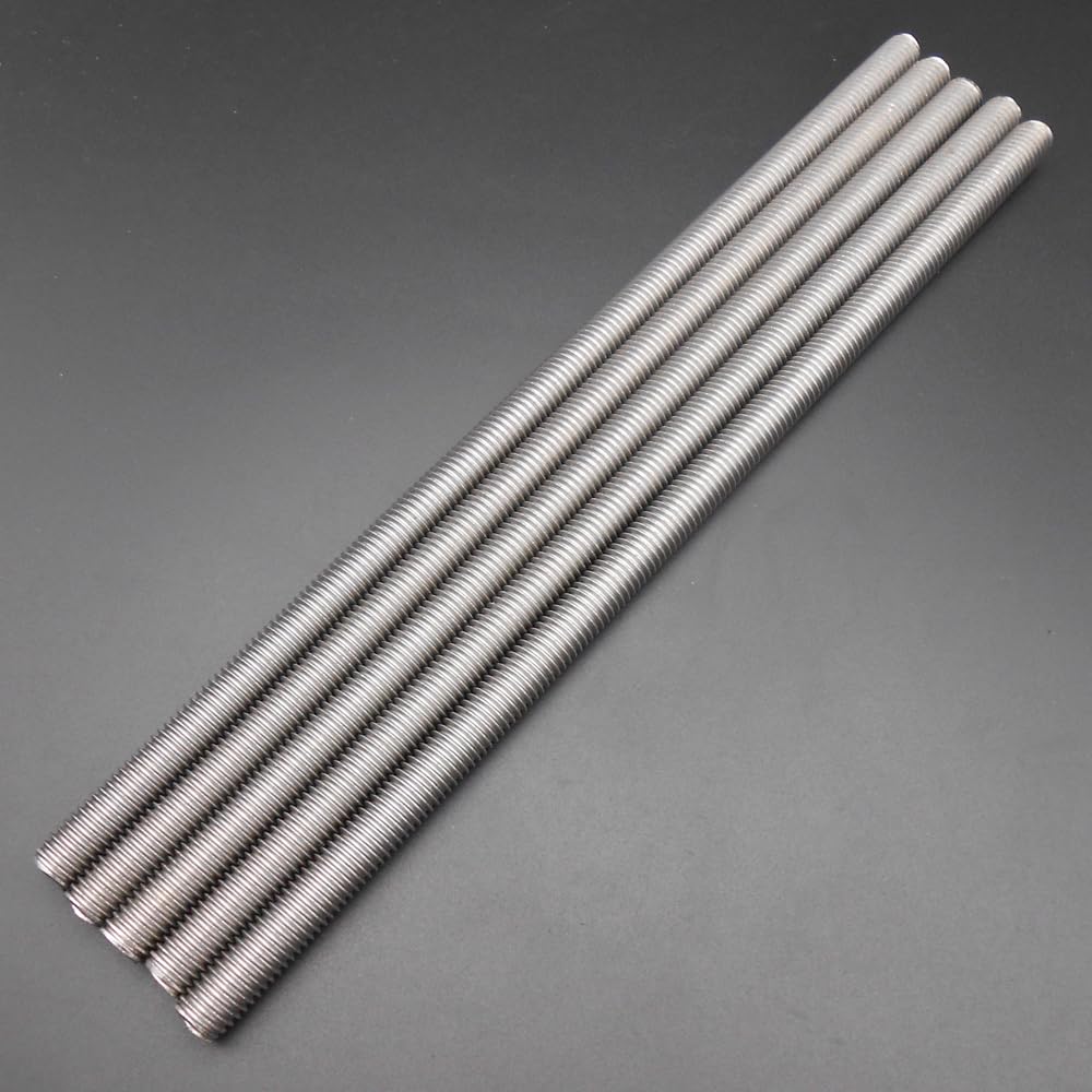Generic 5Pcs M10X250MM Threaded Rod A2 304 Stainless Steel Palatal Bar Wire Screw 0.5M 0.5MM Pitch 10MM X 250MM 0.25M Screws *BT987 - (Thread Diameter: M10, Length: 250mm)