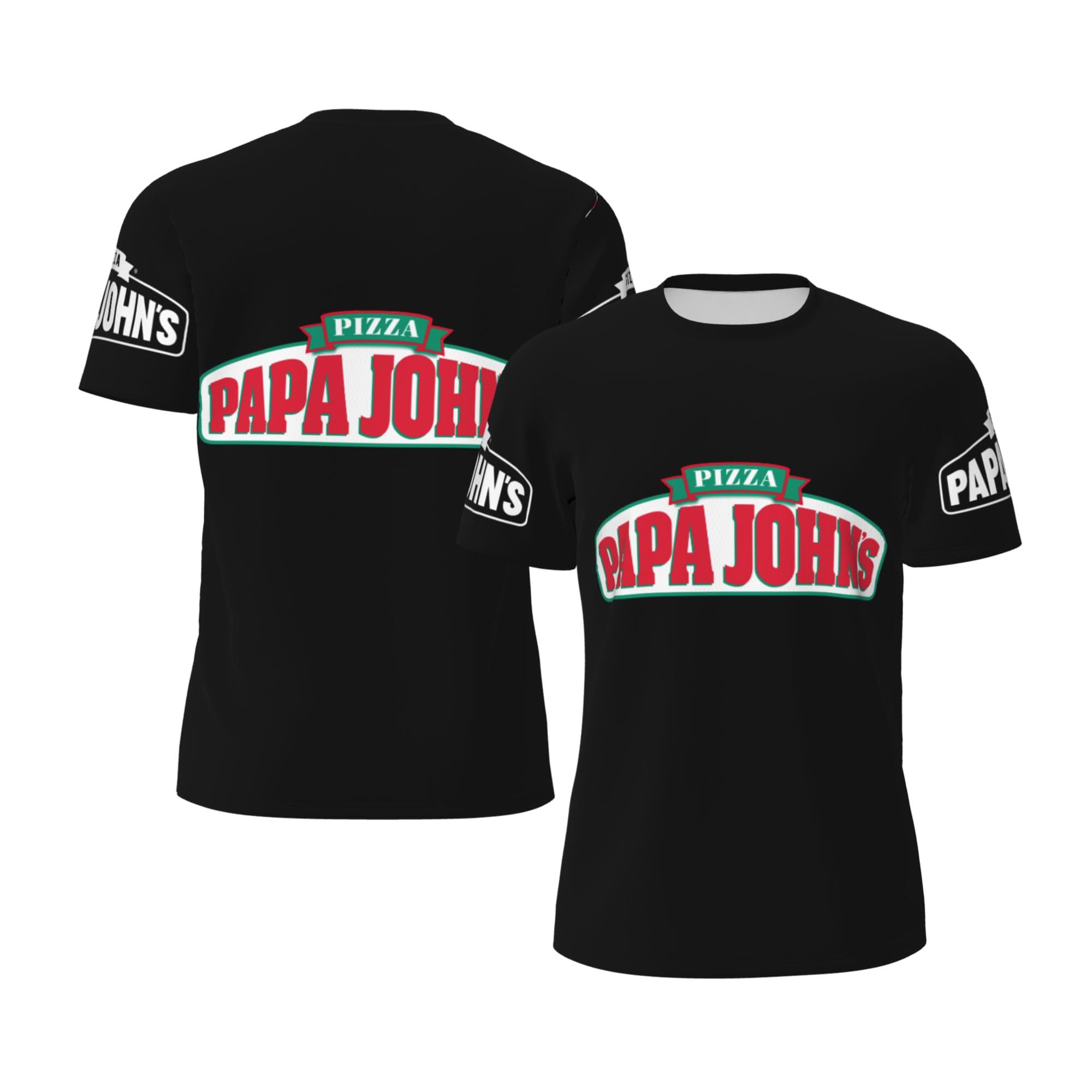 FJYIKKLOMen's Logo Graphic T-Shirts Short Sleeve Soft Black Tee Shirt Crew Neck Tshirt for Men Work Clothes Tops