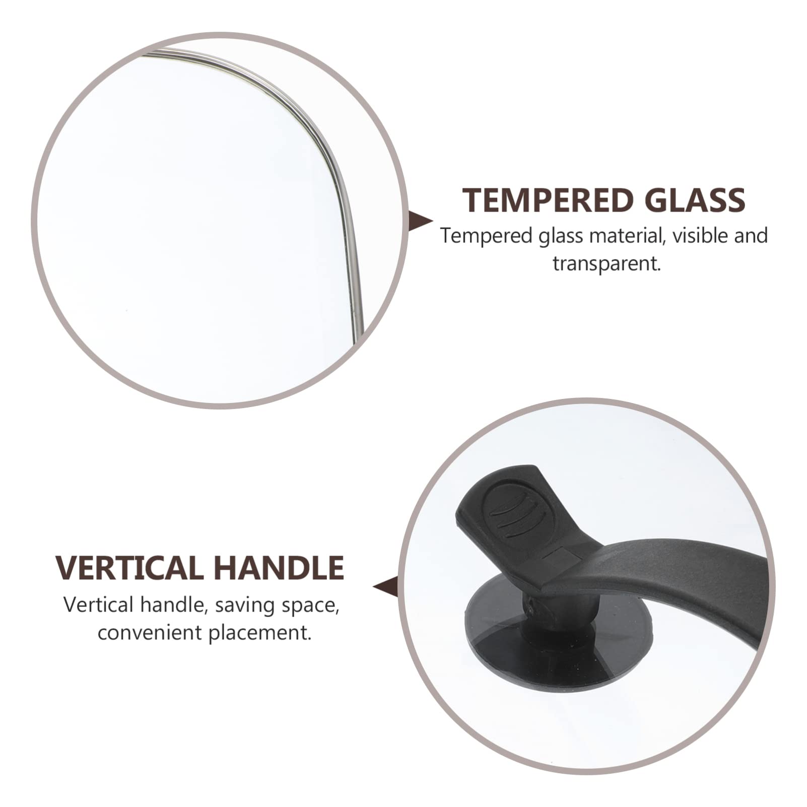 TOPBATHY 1pieza Tapa Cuadrada De Vidrio Transparente Para Olla Eléctrica De Accesorio Multifuncional Para Cocina Sellado De Acero Inoxidable Resistente Antisalpicaduras