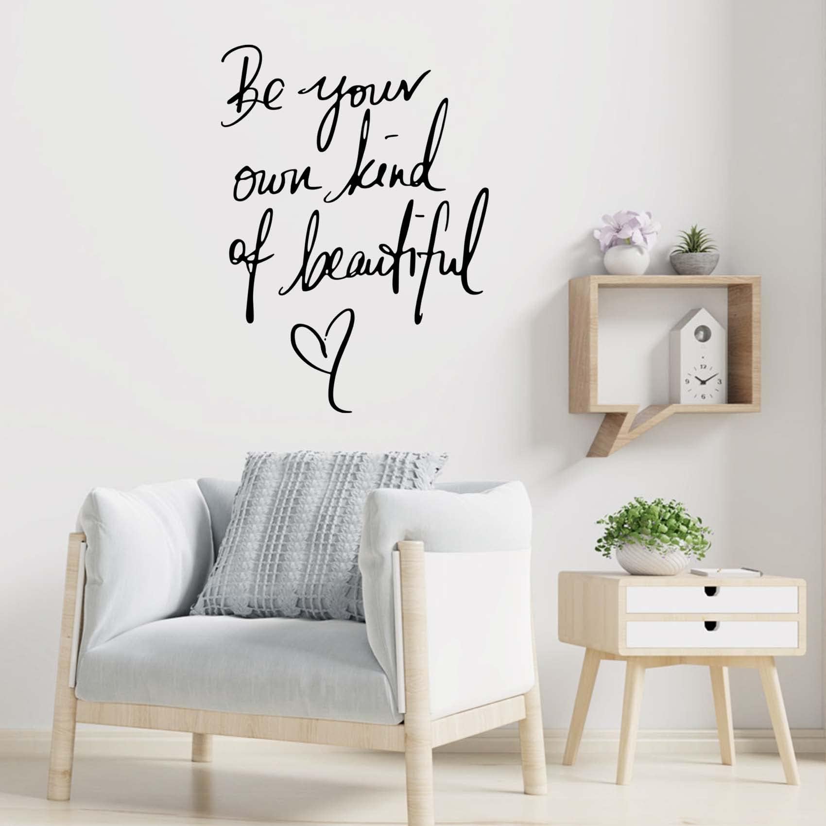 Be Your Own Kind of Beautiful Quotes Wall Sticker Vinyl Wall Decals, Inspirational Wall Art Home Decor Wallpaper - Image 3