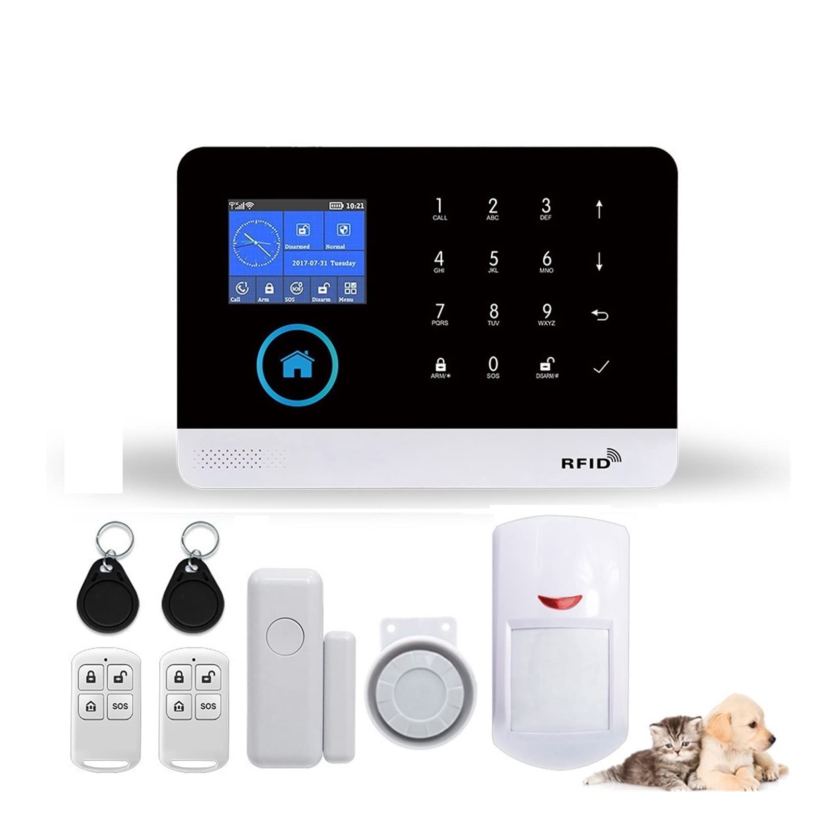 Alarma para el hogar 4G inalámbrica: solucione robos y fugas con sensor Tuya y gas