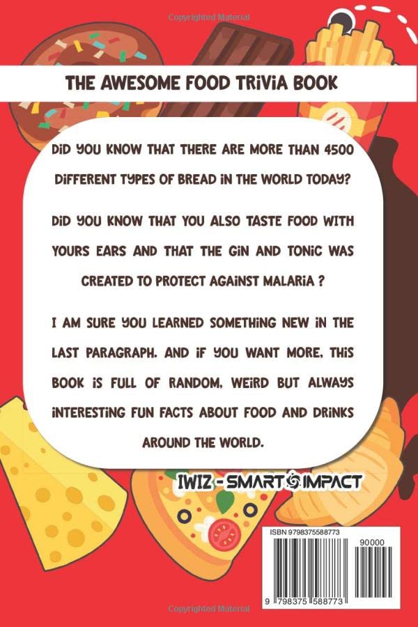 Miniatura 2 de The Awesome Food Trivia Book 365 Weird, Random but Interesting Fun Facts for Foodies and Curious People