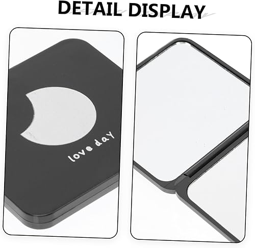 Miniatura 6 de Espejo redondo de 4 piezas, espejo pequeño y compacto, espejo de aumento compacto para monederos, cuadrado, maquillaje, bolso de mamá, doble cara,