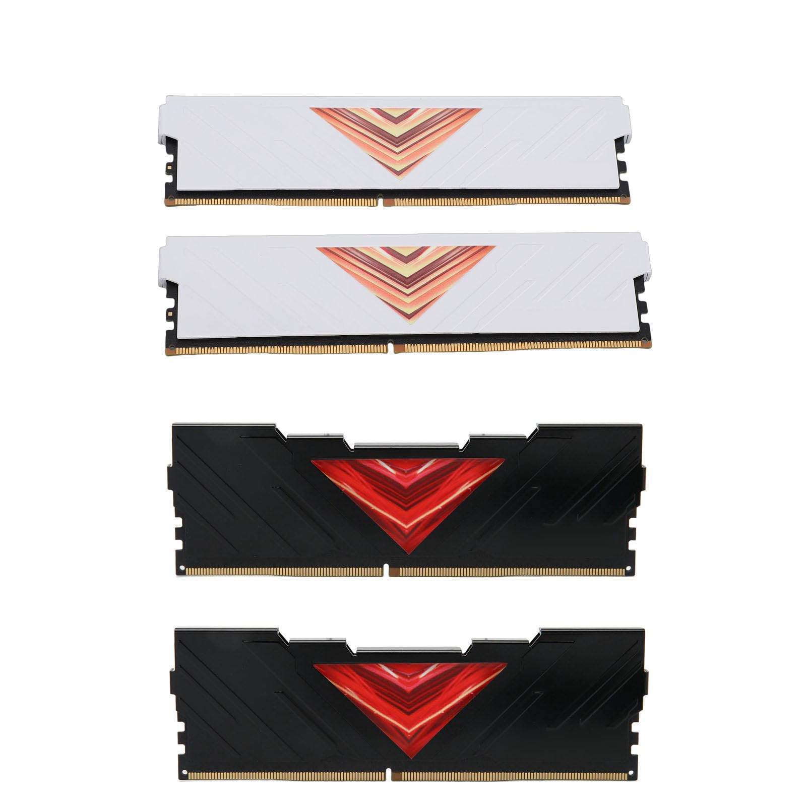 DDR4 RAM 8 GB 3600 MHz Moduł Pamięci Stacjonarnej z Rozpraszaniem Ciepła na Komputer do Gier Stop Aluminium 2 szt. (WHITE)