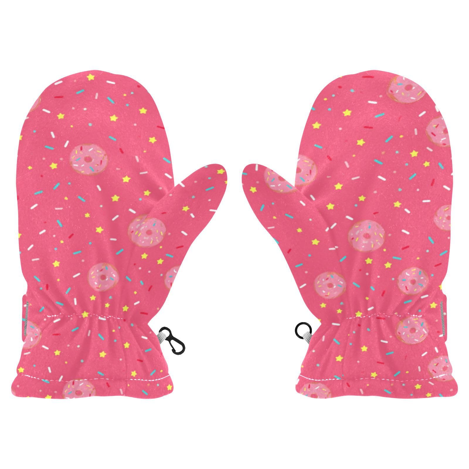 Plaaee Early 1990s Pattern Kids Glove Warm Mitten Winter Favor for Toddler Boys and Girls Children Cold Weather Gloves