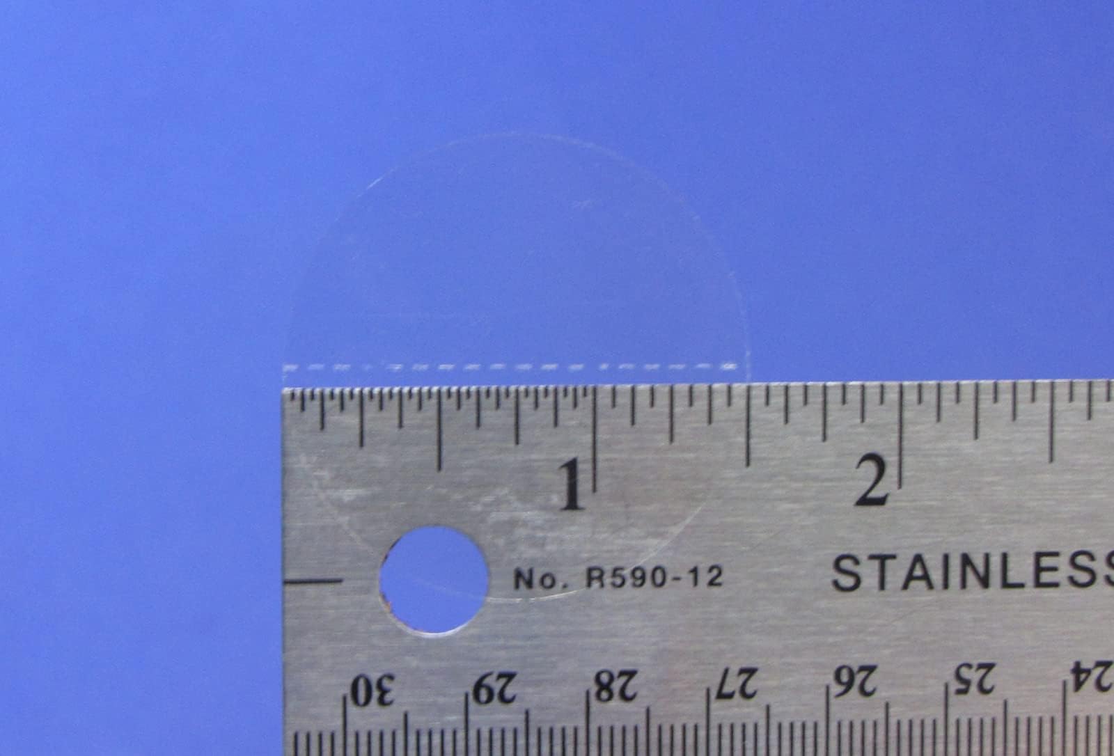 Clear Round Labels Extreme Stick 1.5" Perforated Circle 500 Roll #15CIRESP