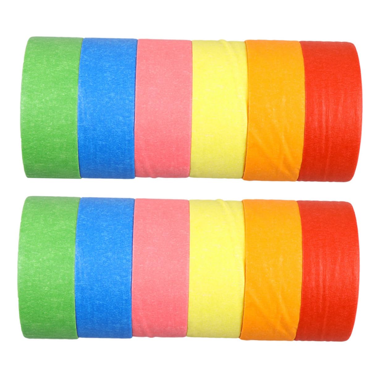 Operitacx 12 Rolls Writable Tapes Picture Masking Tapes Safe to Tear by Hand for Arts Crafts DIY