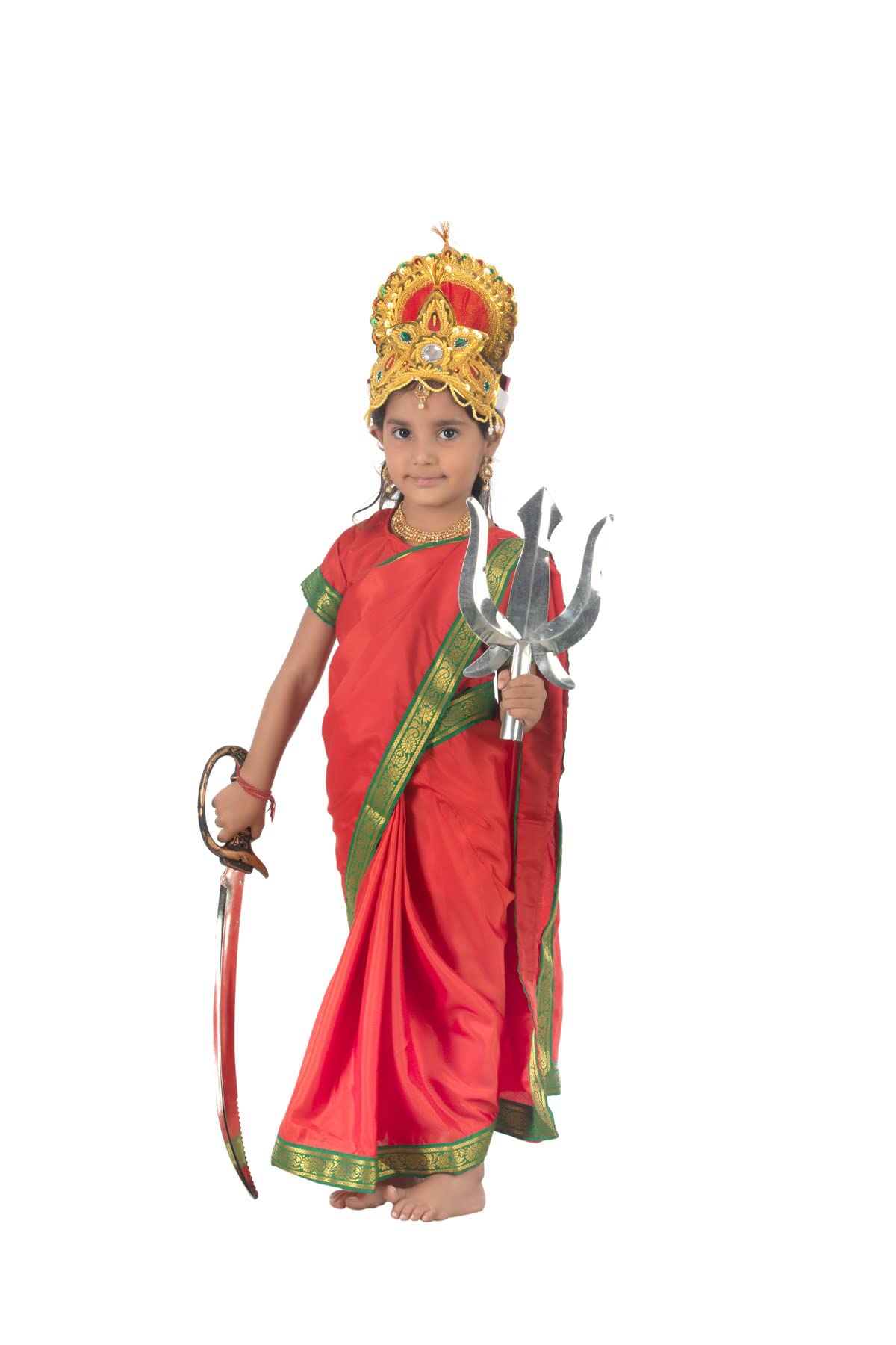 BookMyCostume Durga Mata Hindu Godess Devi Shera Wali Ma Girls Kids Fancy Dress Costume 14-16 years/Adult S-M (B08KT4ZXB9) Amazon Price History, Amazon Price Tracker