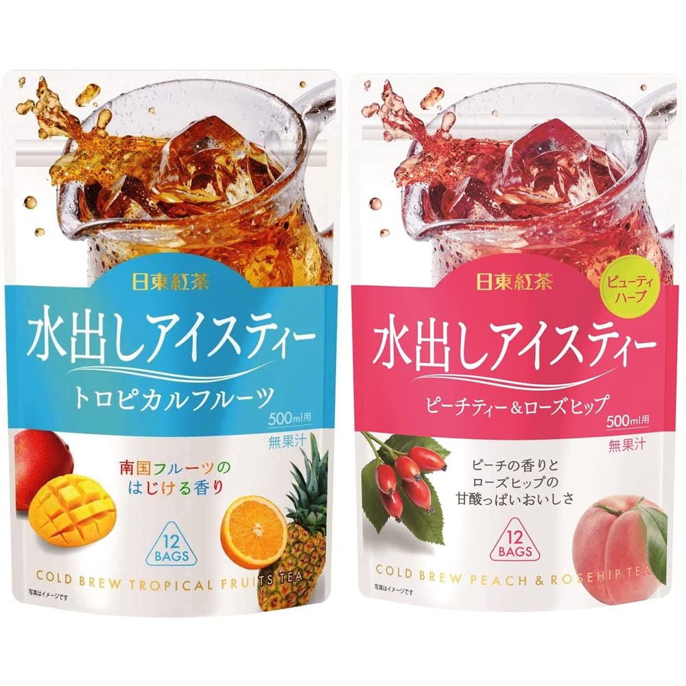 Amazon | 日東紅茶 水出しアイスティー2種セット ｢トロピカルフルーツ 