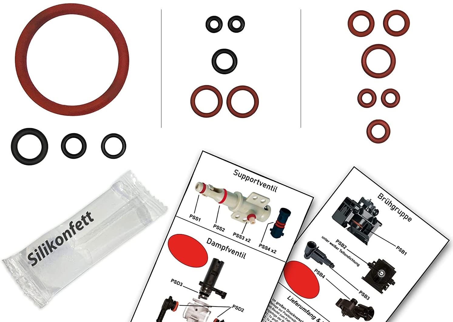 Philips / Saeco O-ring Set ø45mm ø40mm Koffiemachine Van AllSpares  2st As 411330 - Foto 5