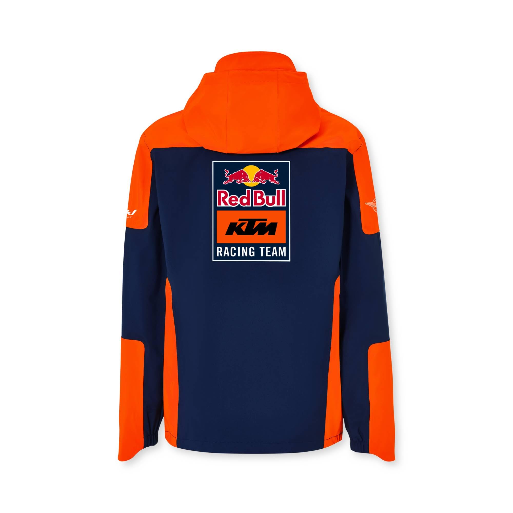 Red Bull - KTM Replica Team Giacca Hardshell - Traspirante, Antivento, Impermeabile - Uomo - S - Blu/Arancione