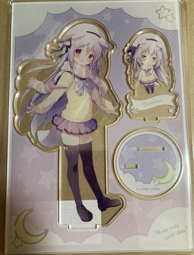 Amazon.co.jp: しらたま しらたまこ しろいいぬ アクリルスタンド 