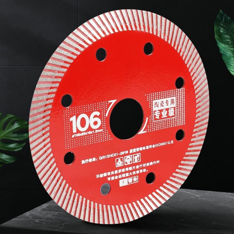 Hoja de sierra de diamante de 106 mm Disco de porcelana Azulejo de cerámica de granito de mármol cuchillas de corte para amoladora angular Hoja de sierra de diamante (10 piezas)