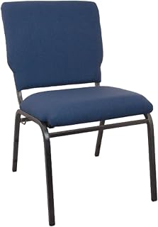 EMMA + OLIVER Navy Multipurpose Church Chairs - 18.5 in. Wide