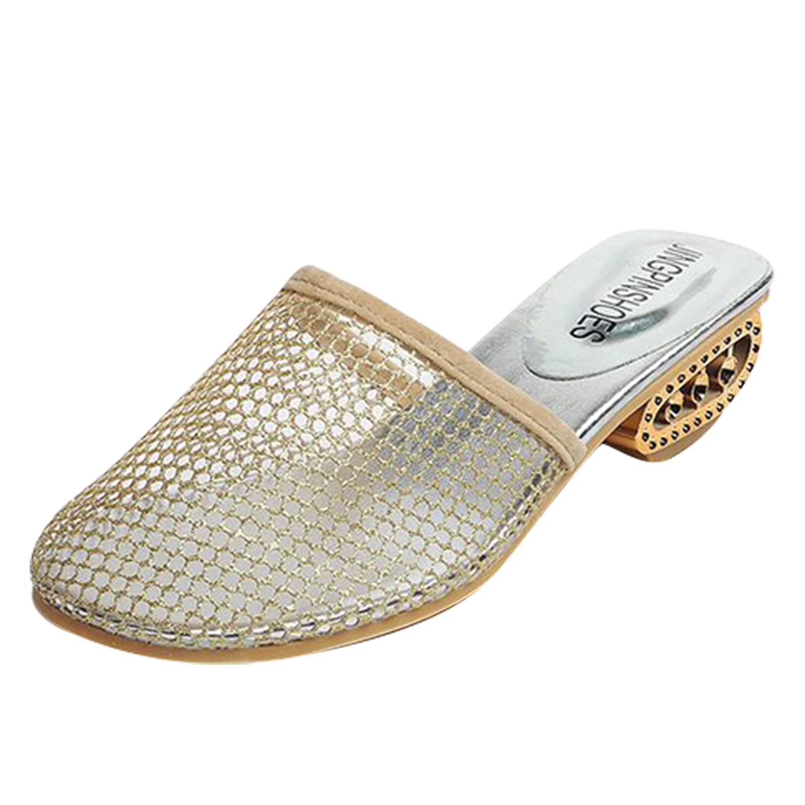 Amazon.com: LANMAOMI Women's Mesh Hollow Out Slides Slip On Sandals Summer Beach  Slides Peep Toe Slippers Vintage Shoes (Beige, 8.5) : Clothing, Shoes u0026  Jewelry