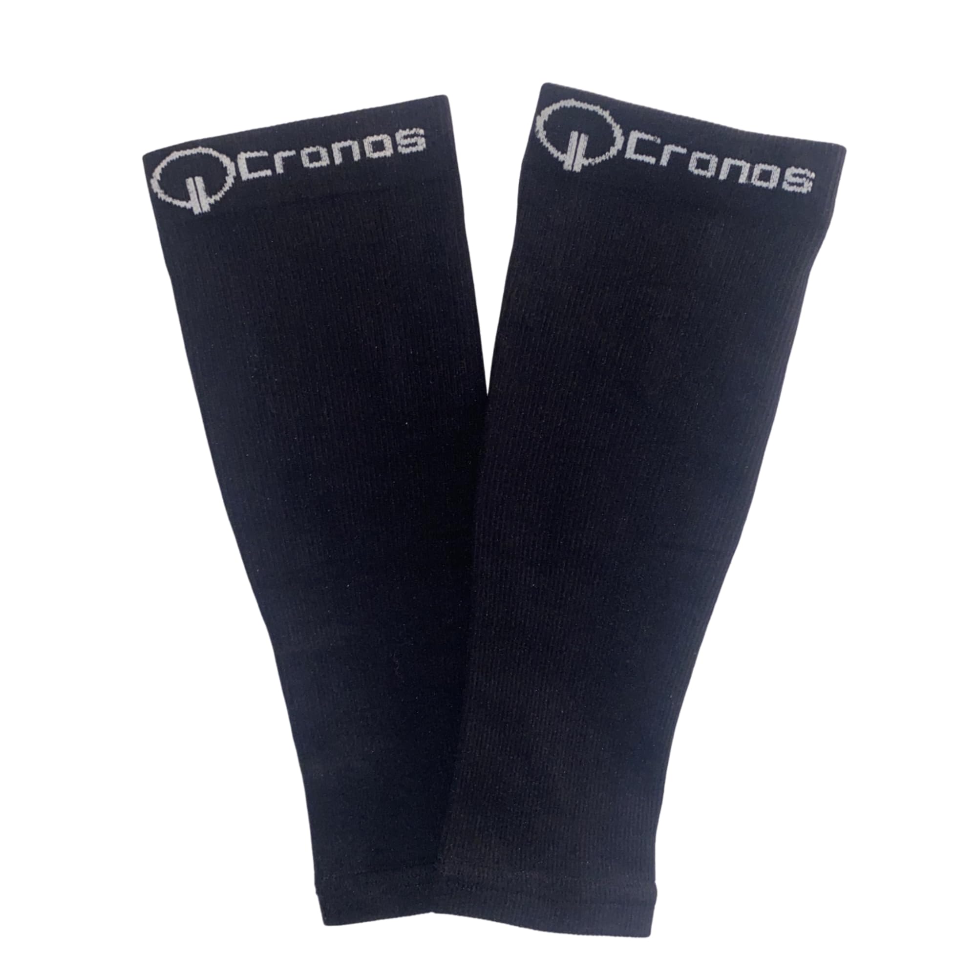 Cronos Medias de Compresión Premium Hombre y Mujer (1 Par) Mangas Compresivas para Pantorrillas Nailon Poliéster Elastano