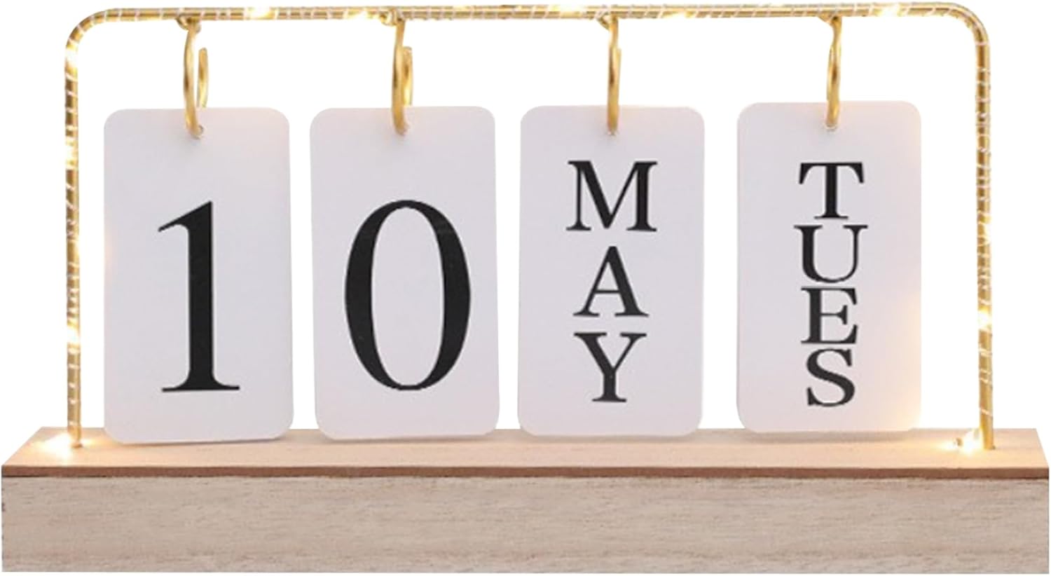 Desktop Calendars, Flip Calendar with Light, Wooden Nepal | Ubuy