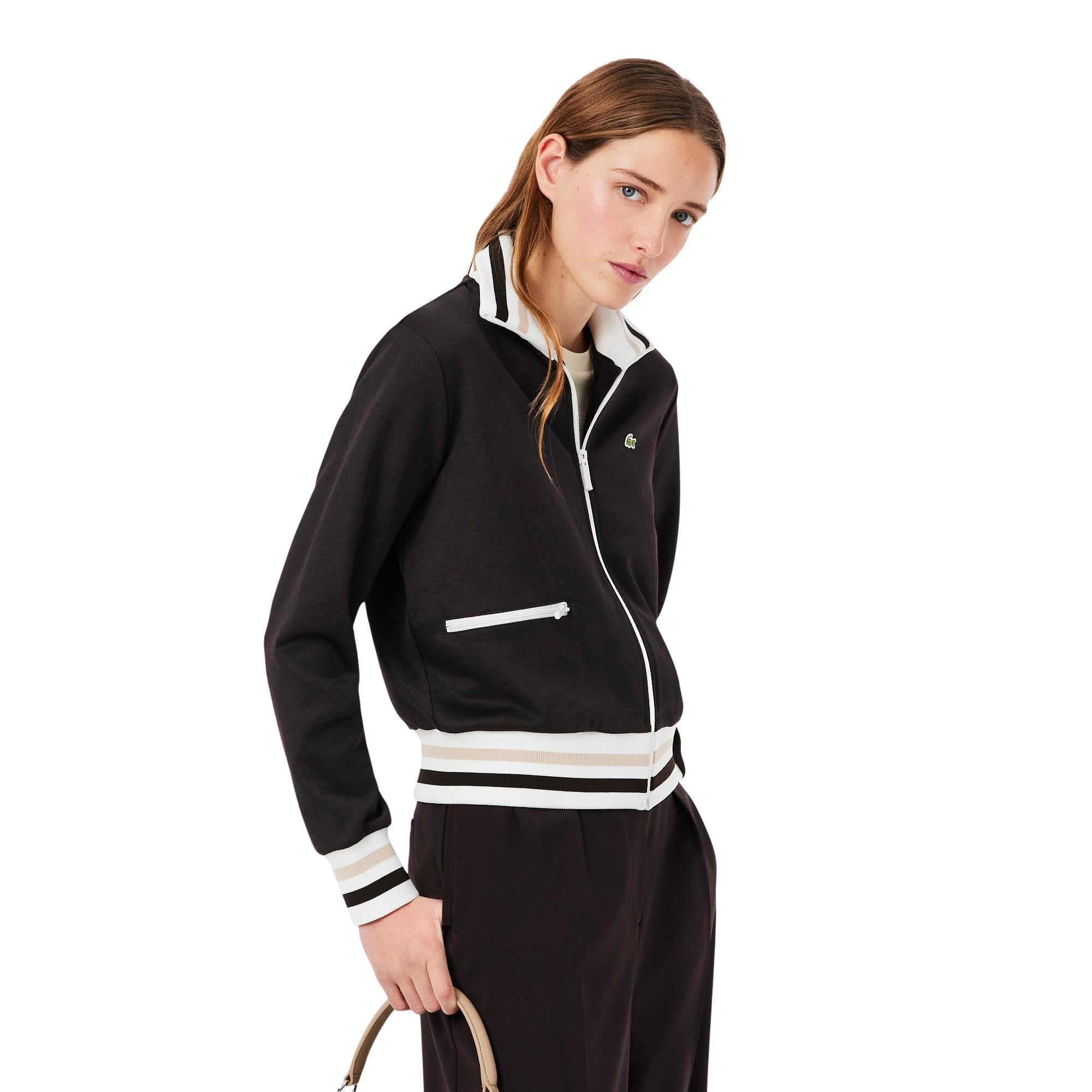 lacoste Zipped Stripe Accent Sweatshirt-picture-27