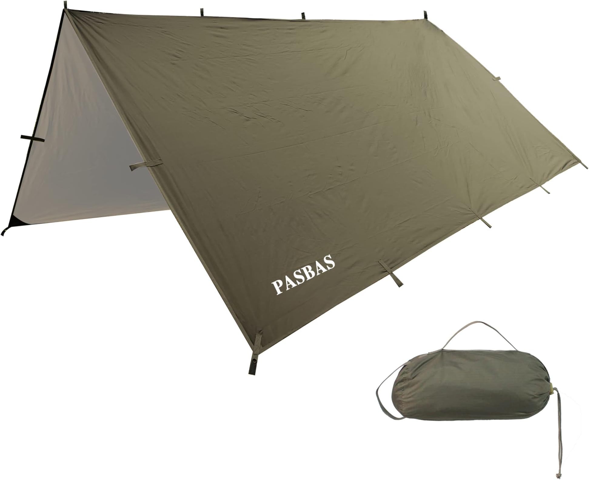 Camping tarp tarps Heavy Duty Waterproof 10x10 Green