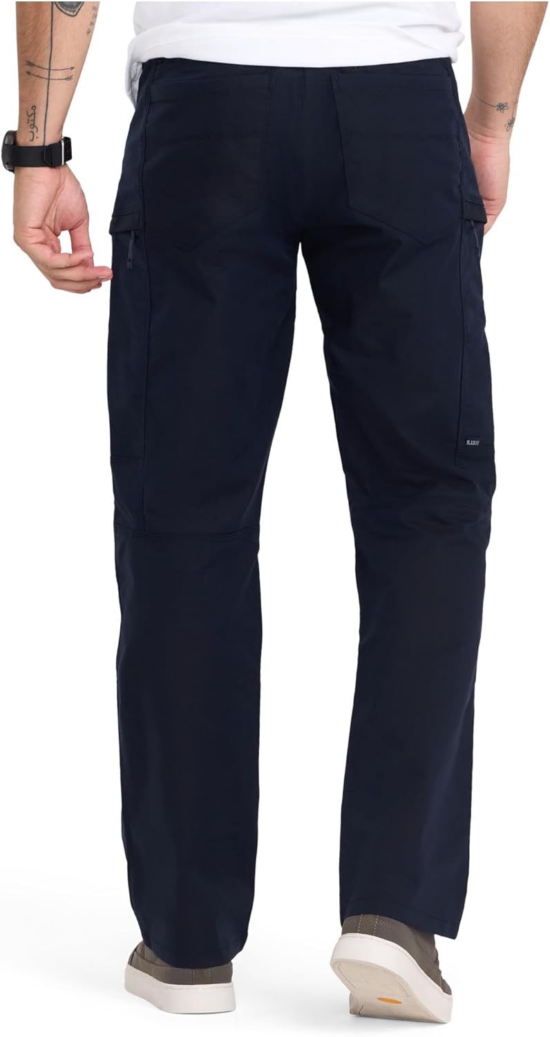 5.11 Tactical Men's Apex Cargo Work Pants, Flex-Tac Stretch Fabric, Gusseted, Water Resistant Finish, Style 74434ABR - Image 4