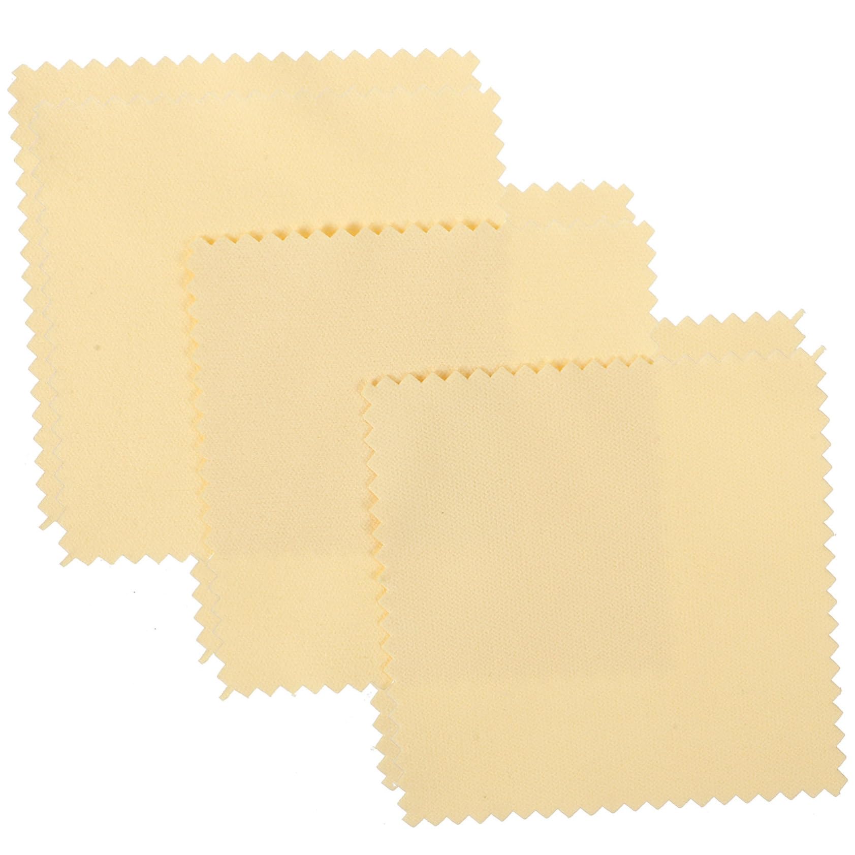 SHINEOFI 150 Stk Silbernes Wischtuch Diamant-reinigungstücher Silbertuch Zum Reinigen Von Silberschmuck Schmuck Saubere Werkzeuge Schmuckreinigungstuch Schmuck Tuch Poliertuch Yellow Stoff