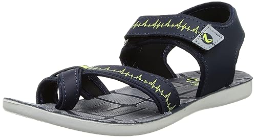 Walkaroo Boys Black Outdoor Sandals - 6 UK (WG5705)