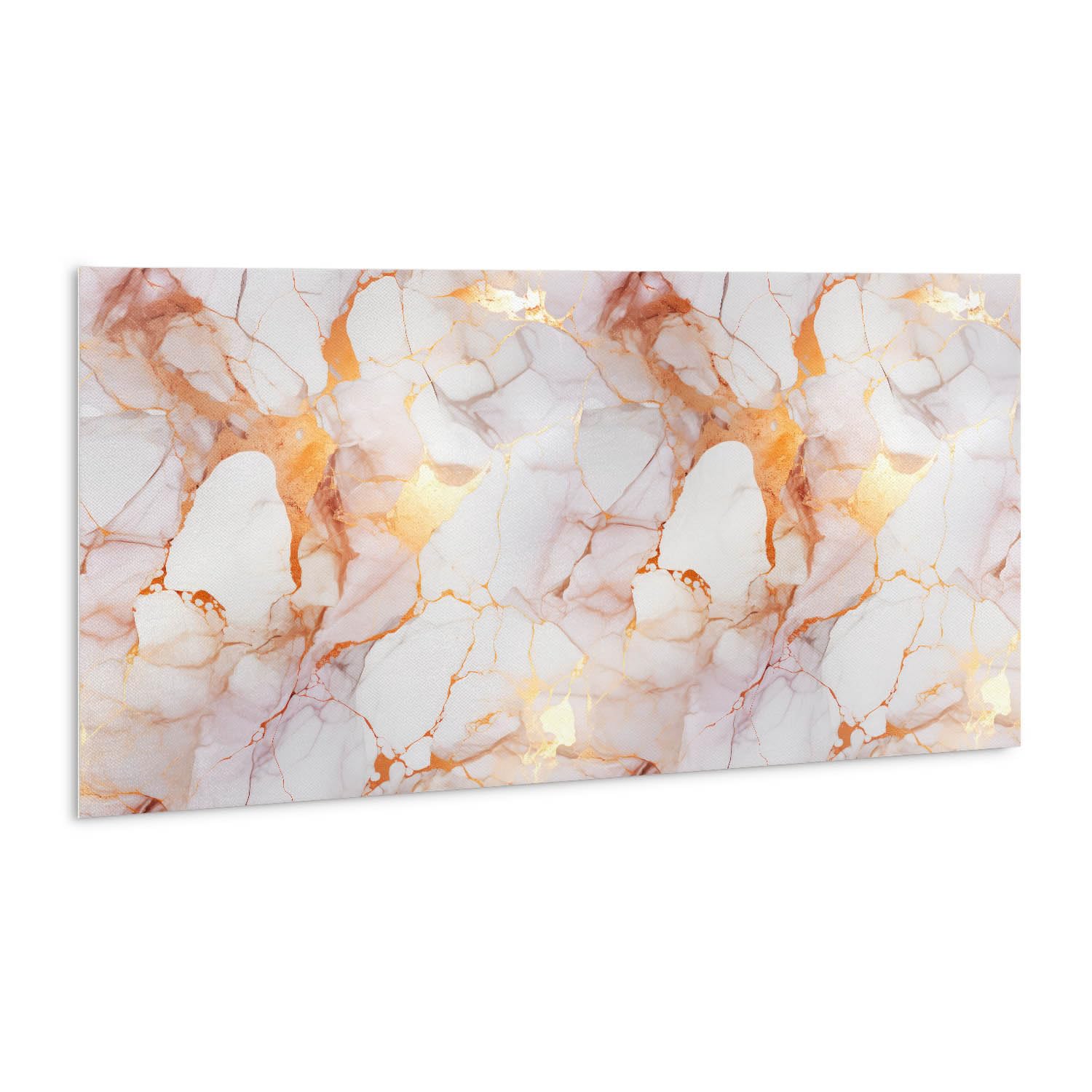 Panneaux muraux cuisine et salle de bains Tulup 100x50 cm en PVC adhésif effet marbre doré