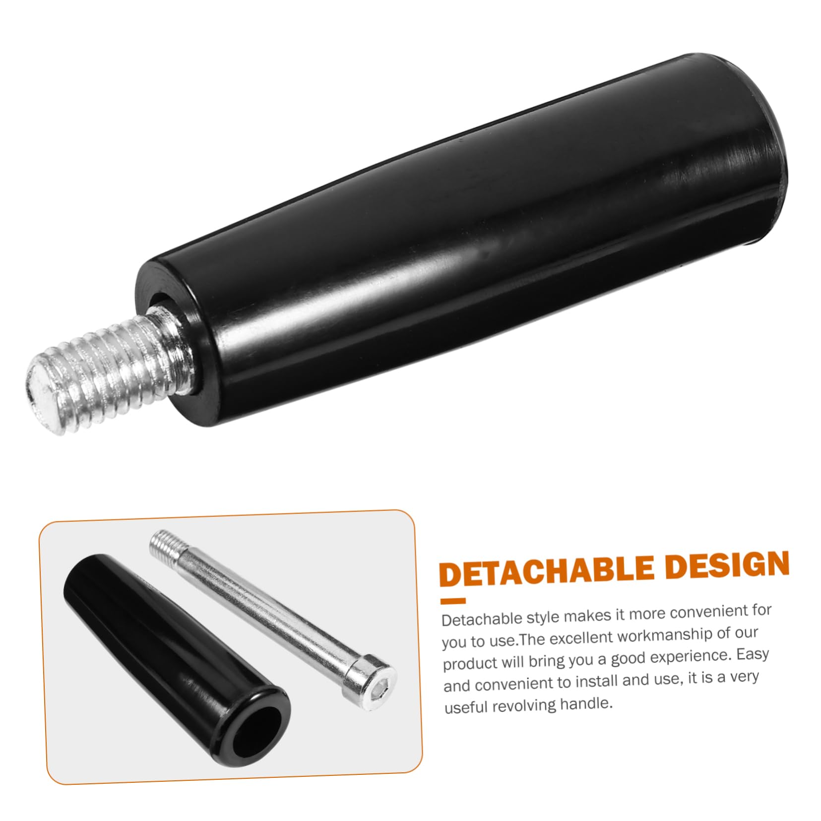 Abaodam Threaded Crank Handle Easy Install 2pcs Universal Rotating Tool Handle for Milling Lathe