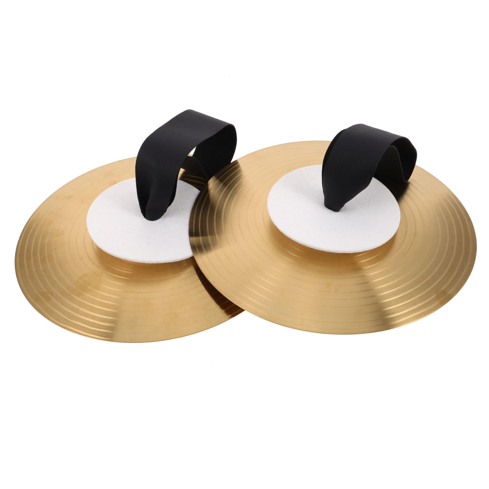 Abaodam Cymbales à Main en Métal Performance Son Clair et Utilisation Facile, Paire de 8 Pouces pour Concerts et Répétitions de Groupe
