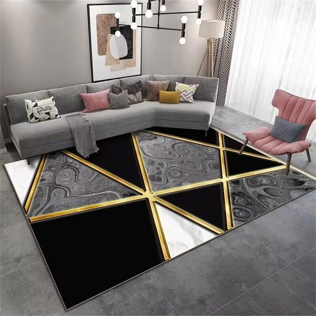 Tapis sol enfant noir anti-tache résistant pour hall et couloir