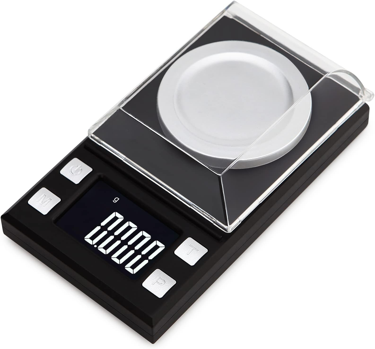Digital Pocket Scale,Electronic Scale 0.001g Digital Milligram Scale Laboratory Jewelry Scale with LCD Display,Tweezer,Calibration Weight and Weighing Pan,10g (100g