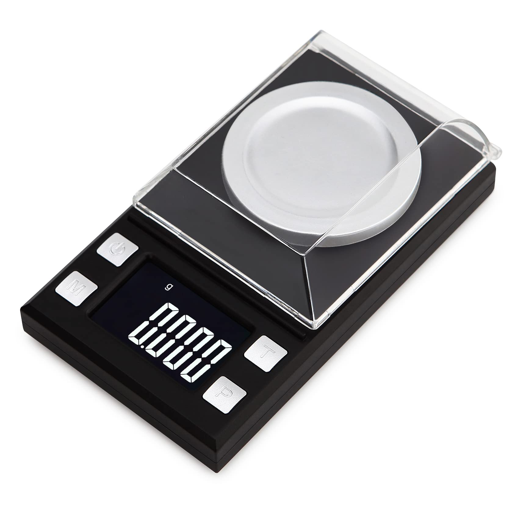 HPTHLY Digital Pocket Scale,Electronic Scale 0.001g Digital Milligram Scale Laboratory Jewelry Scale with LCD Display,Tweezer,Calibration Weight and Weighing Pan (10g)