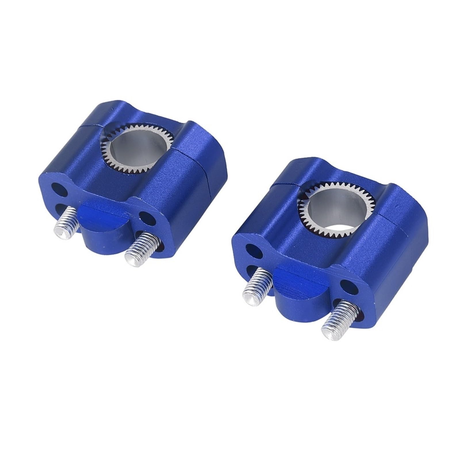 EGUIAS Motorcycle 22mm 28mm Handlebar Clamp Risers Bar Clamps(Blue)
