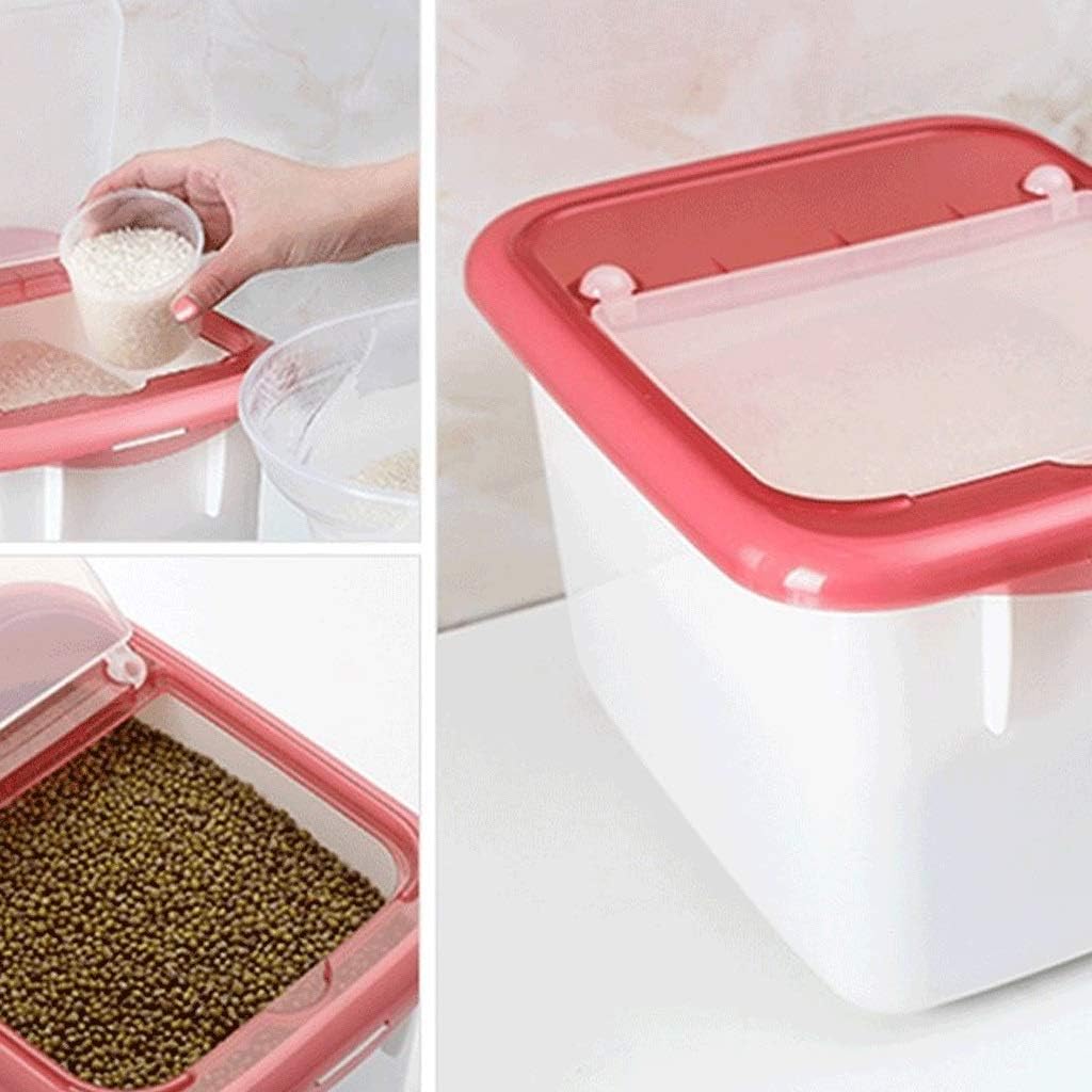 Measuring Cup 5kg High Value Plastic Rice Storage Container Box Violet Box A