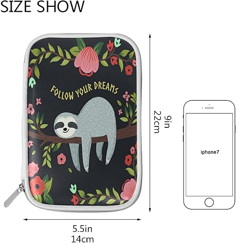 Miniatura 9 de ZZKKO Estuche para lápices de llama de animales, con cremallera, organizador de lápices estacionario, bolsa de maquillaje cosmético, bolsa para